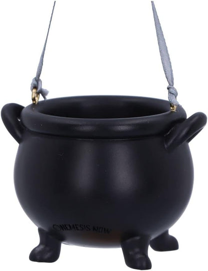 Nemesis Now Stay Wild Child Moon Hanging Ornament 6.1cm, Resin, Black, Exclusive Witch's Cauldron Witchcraft Design, Halloween and Christmas Decoration, Cast in the Finest Resin, Expertly Hand-Painted