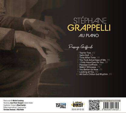 Stéphane Grappelli au piano: Enregistrements inédits