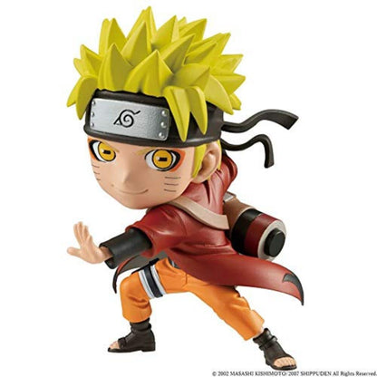 BANDAI VE63383 Bandaï Shippuden Chibi Masters 8cm Anime Uzumaki Kawaii Naruto Figure, Multiple Colors