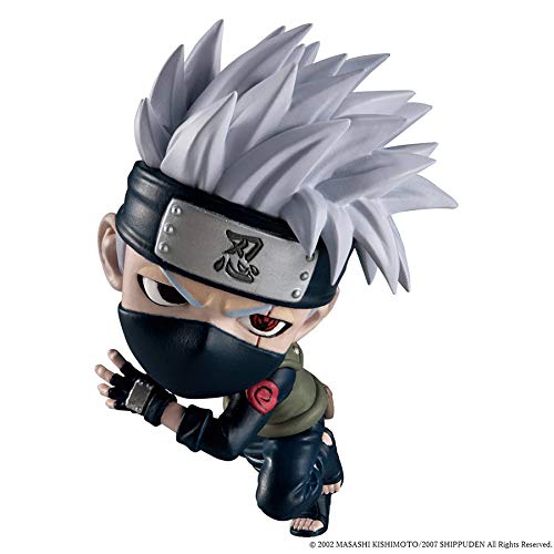 Chibi Masters BANDAI VE63385 Bandaï Shippuden Anime Kakashi Hatake Kawaii Naruto Figure, Multiple Colors, 8 cm