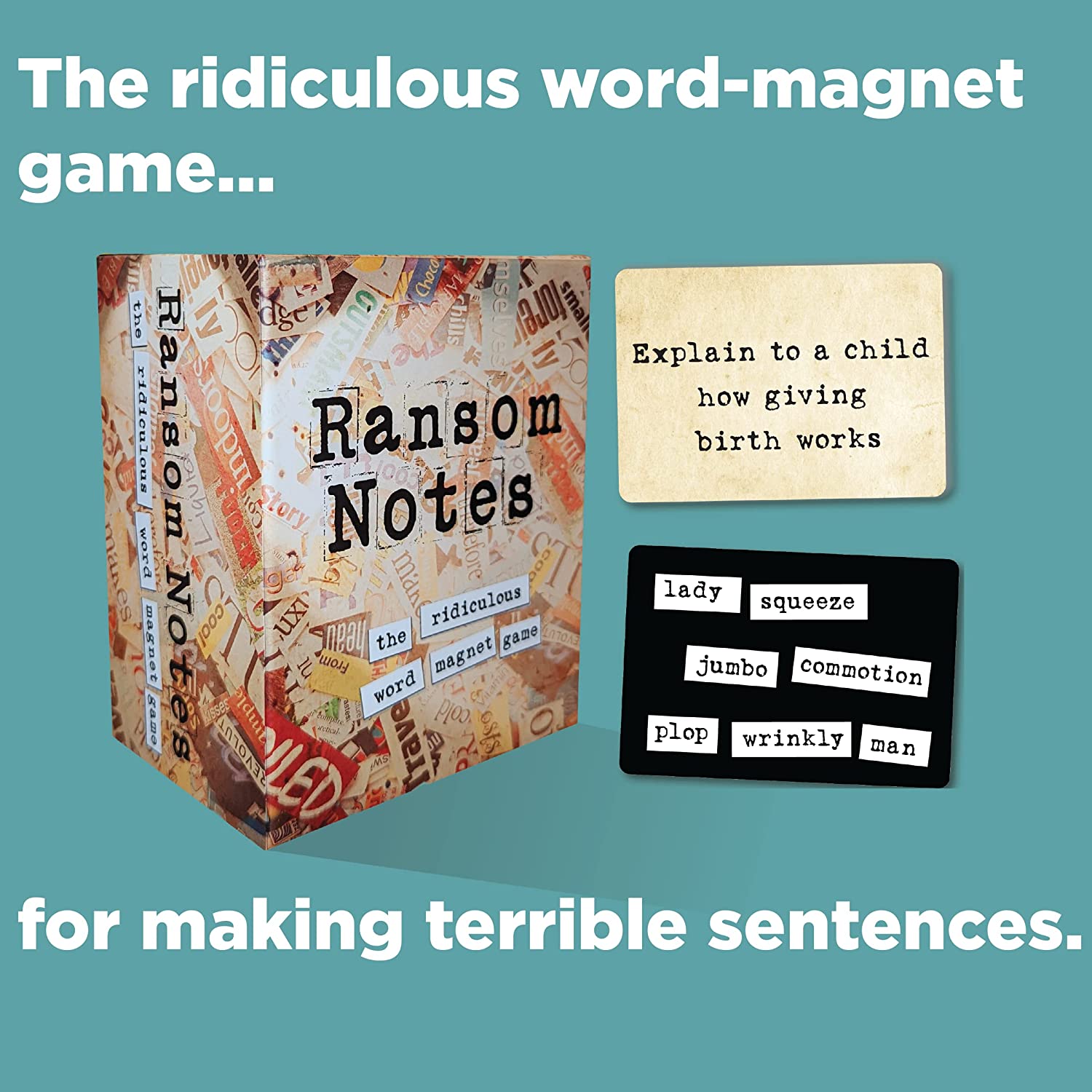 Ransom Notes - The Ridiculous Word Magnet Party Game, más de 3 Jugadores