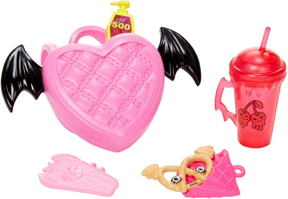 Monster High Draculaura Doll, Fashion Vampire Doll with Pink and Black Hair, Toy Bat Count Fabulous and Doll Accessories, Toys for Ages 4 and Up, One Doll, HHK51