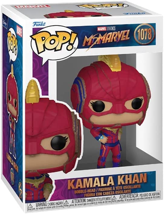 Funko POP! Marvel: Ms. Marvel - Kamala Khan - Collectable Vinyl Figure - Gift Idea - Official Merchandise - Toys for Kids & Adults - TV Fans - Model Figure for Collectors and Display