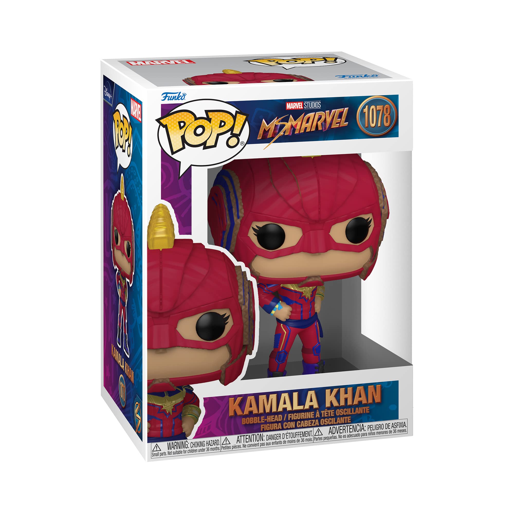 Funko POP! Marvel: Ms. Marvel - Kamala Khan - Collectable Vinyl Figure - Gift Idea - Official Merchandise - Toys for Kids & Adults - TV Fans - Model Figure for Collectors and Display