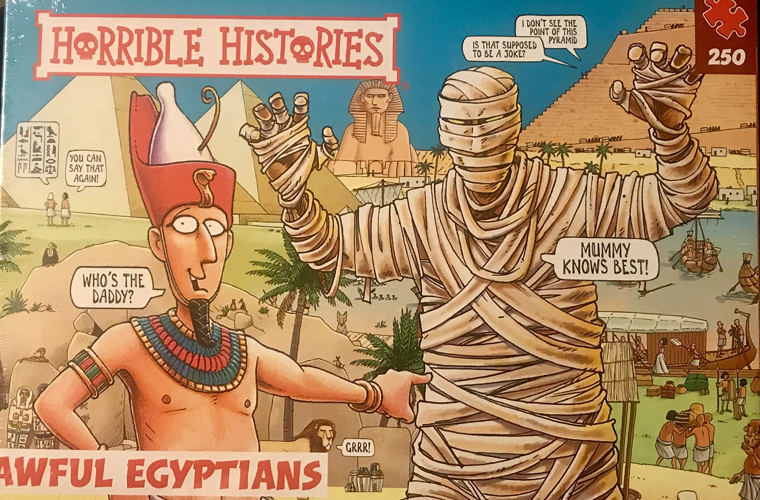 Paul Lamond PLG 7255 Horrible Histories Awful Egyptians 250 Piece Puzzle, Red