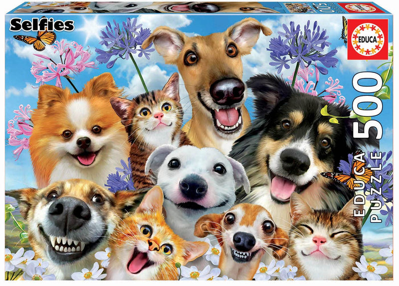 Educa Borrás 17983 Serie Selfies Fun in The Sun Selfe Educa Borras 500 Piece Jigsaw Puzzle, Multicoloured, Piezas