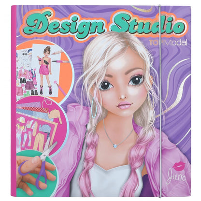 Depesche 12045 Create your TOPModel Design Studio - Malbuch Set mit 30 Seiten zum Designen von Fashion-Outfits, Mal-Heft mit Stickerbogen uvm.