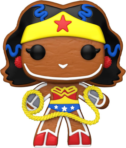 Funko POP! Heroes: DC Holiday - Wonder Woman - WW - Gingerbread - DC Comics - Collectable Vinyl Figure - Gift Idea - Official Merchandise - Toys for Kids & Adults - Comic Books Fans