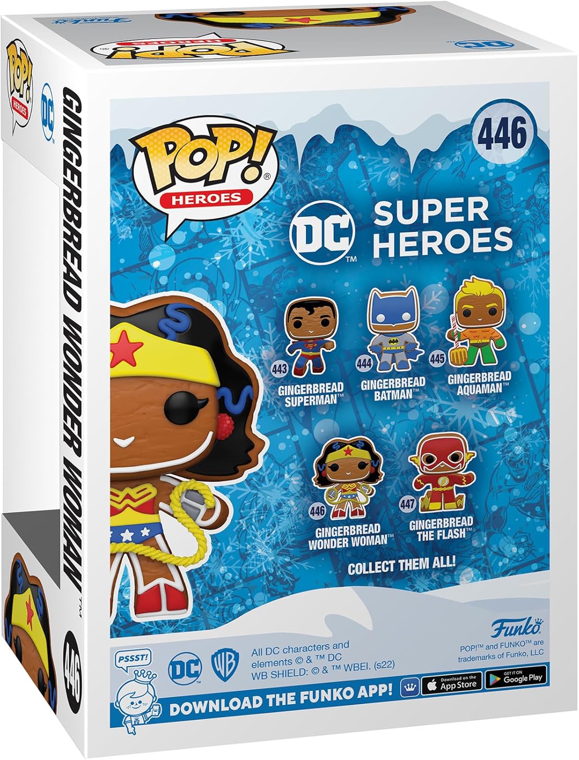Funko POP! Heroes: DC Holiday - Wonder Woman - WW - Gingerbread - DC Comics - Collectable Vinyl Figure - Gift Idea - Official Merchandise - Toys for Kids & Adults - Comic Books Fans