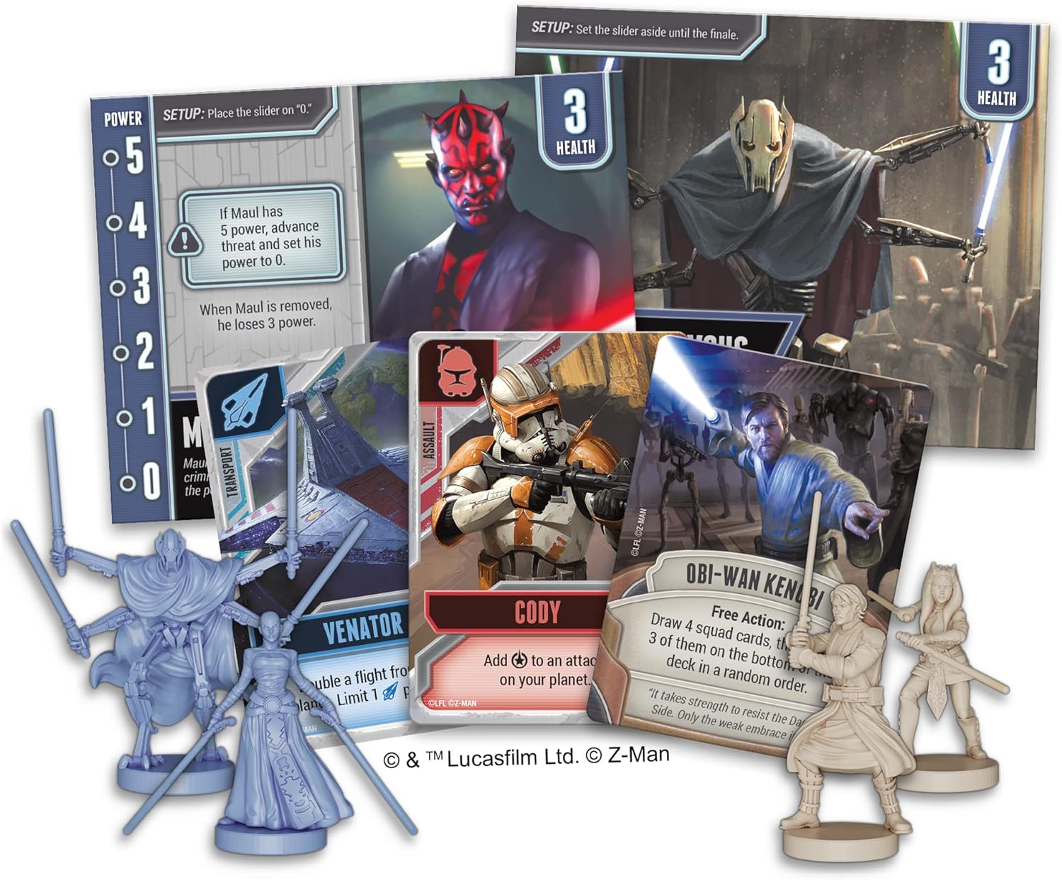 Z-Man Games Man Games Pandemic: Star Wars: The Clone Wars Board Game Ages 14+ 1-5 Players 60 Minutes Playing Time, ZM7126