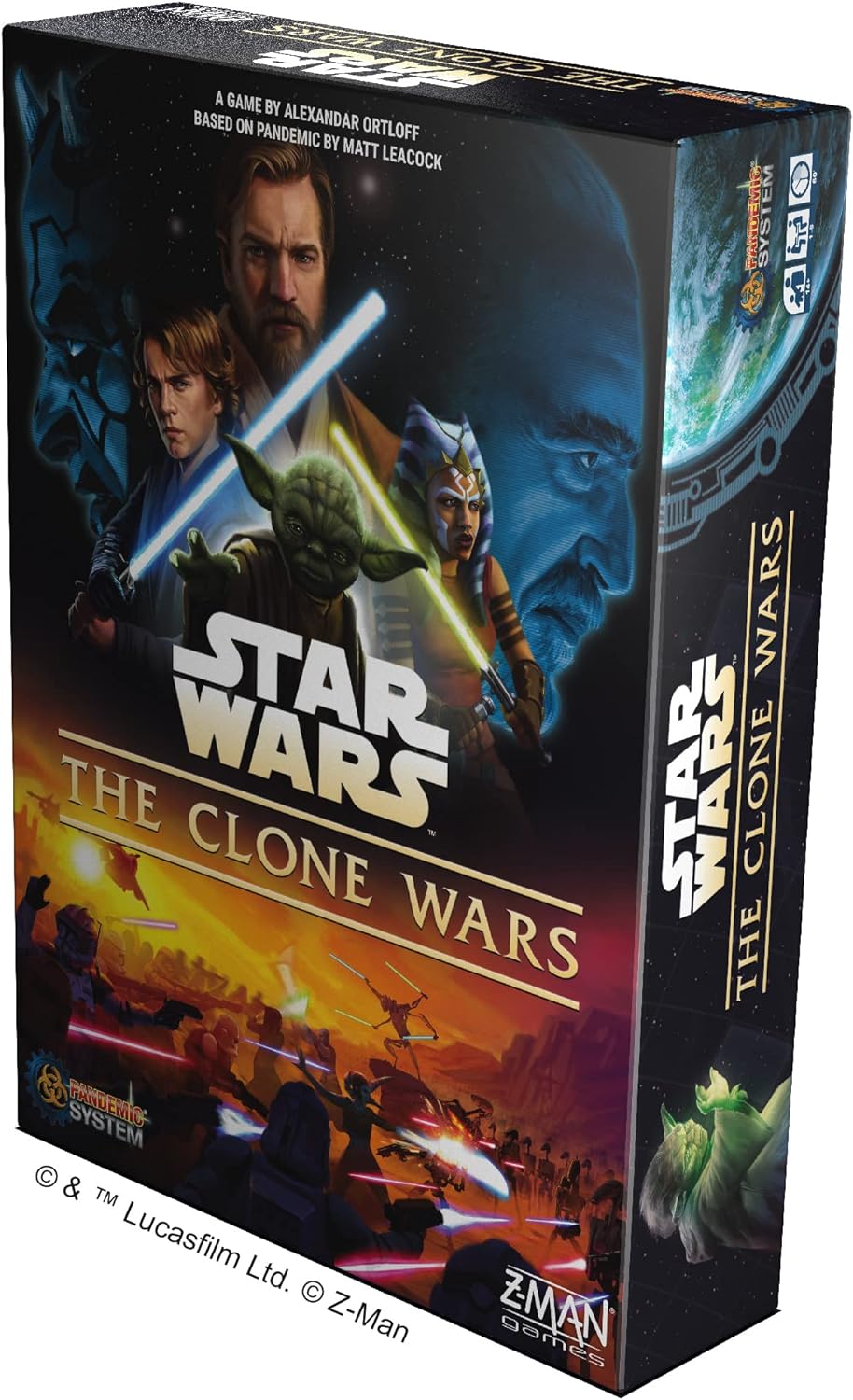 Z-Man Games Man Games Pandemic: Star Wars: The Clone Wars Board Game Ages 14+ 1-5 Players 60 Minutes Playing Time, ZM7126