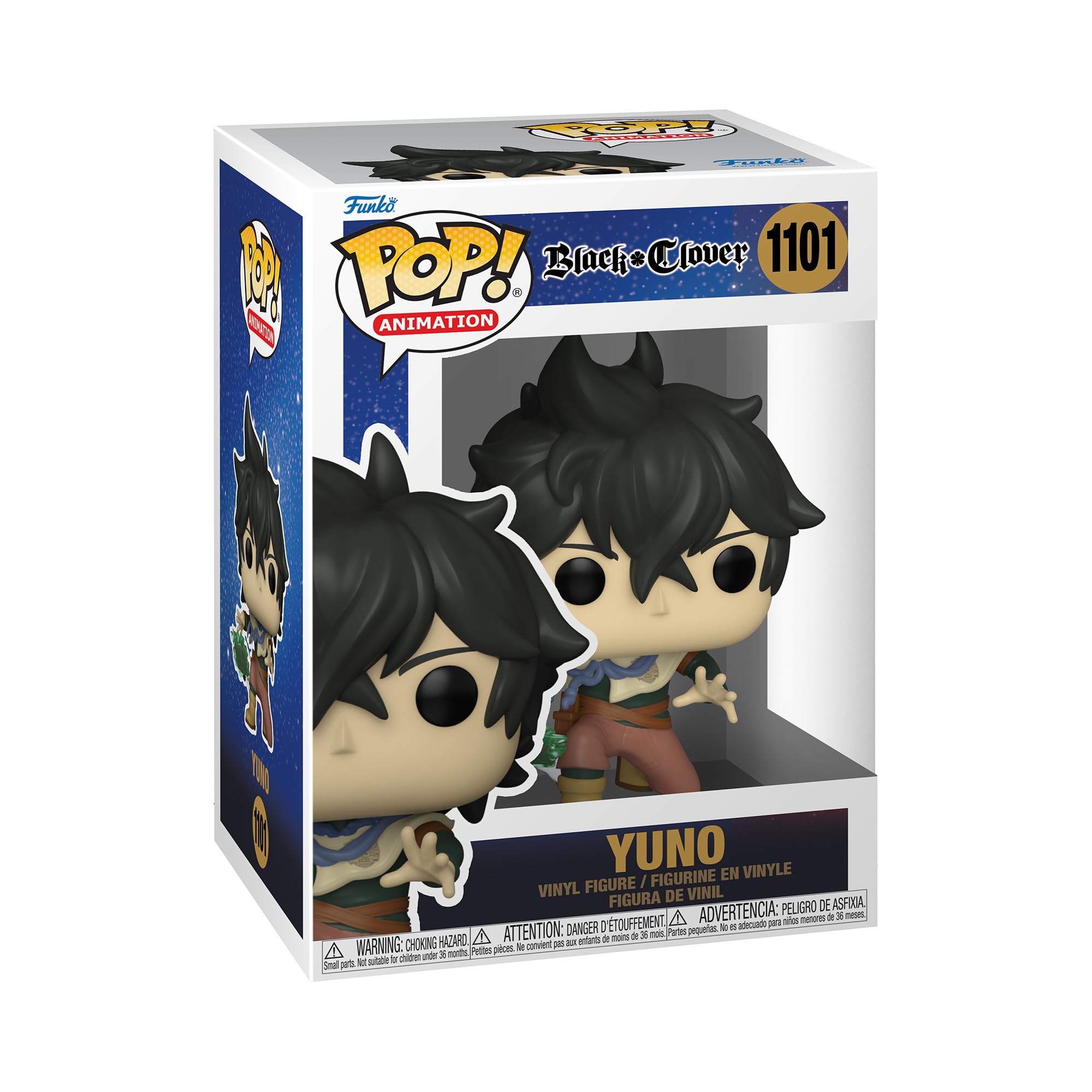 Funko POP! Animation: Black Clover - Yuno - Collectable Vinyl Figure - Gift Idea - Official Merchandise - Toys for Kids & Adults - Anime Fans - Model Figure for Collectors and Display