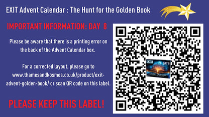 Exit: Advent Calendar - The Hunt For The Golden Book