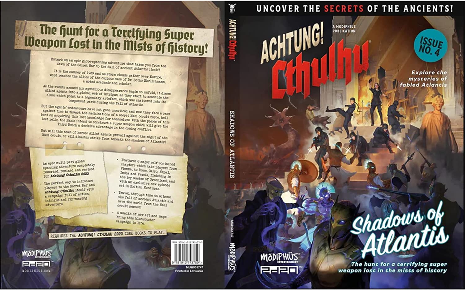 Cthulhu 2d20: Shadows of Atlantis 2d20 Edition