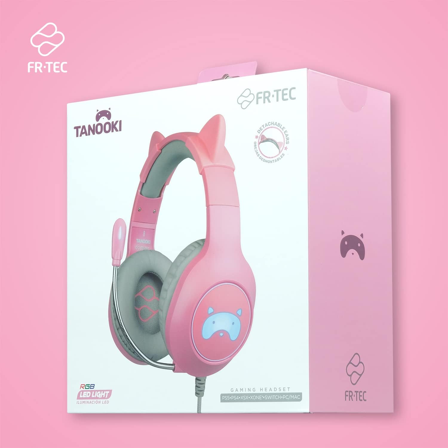 FRTEC - Gaming Headset TANOOKI (Compatible: PS5, Switch, Stadia, Xbox One, Series X, Phone, PC, PS4