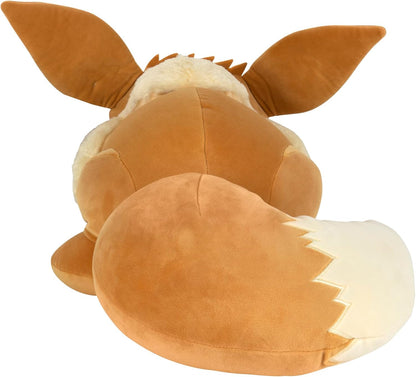 Pokémon PKW0222-45cm Schlafendes Plüsch - Evoli, offizielles Plüsch
