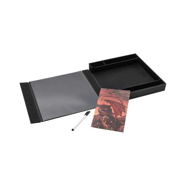 Arcane Tinmen Dragon Shield RPG – Player Companion: Iron Grey - Durable and Sturdy – Dice Tray & Player Storage Box – Tabletop RPG TTRPG – Dungeons and Dragons DND D&D (AT-50011