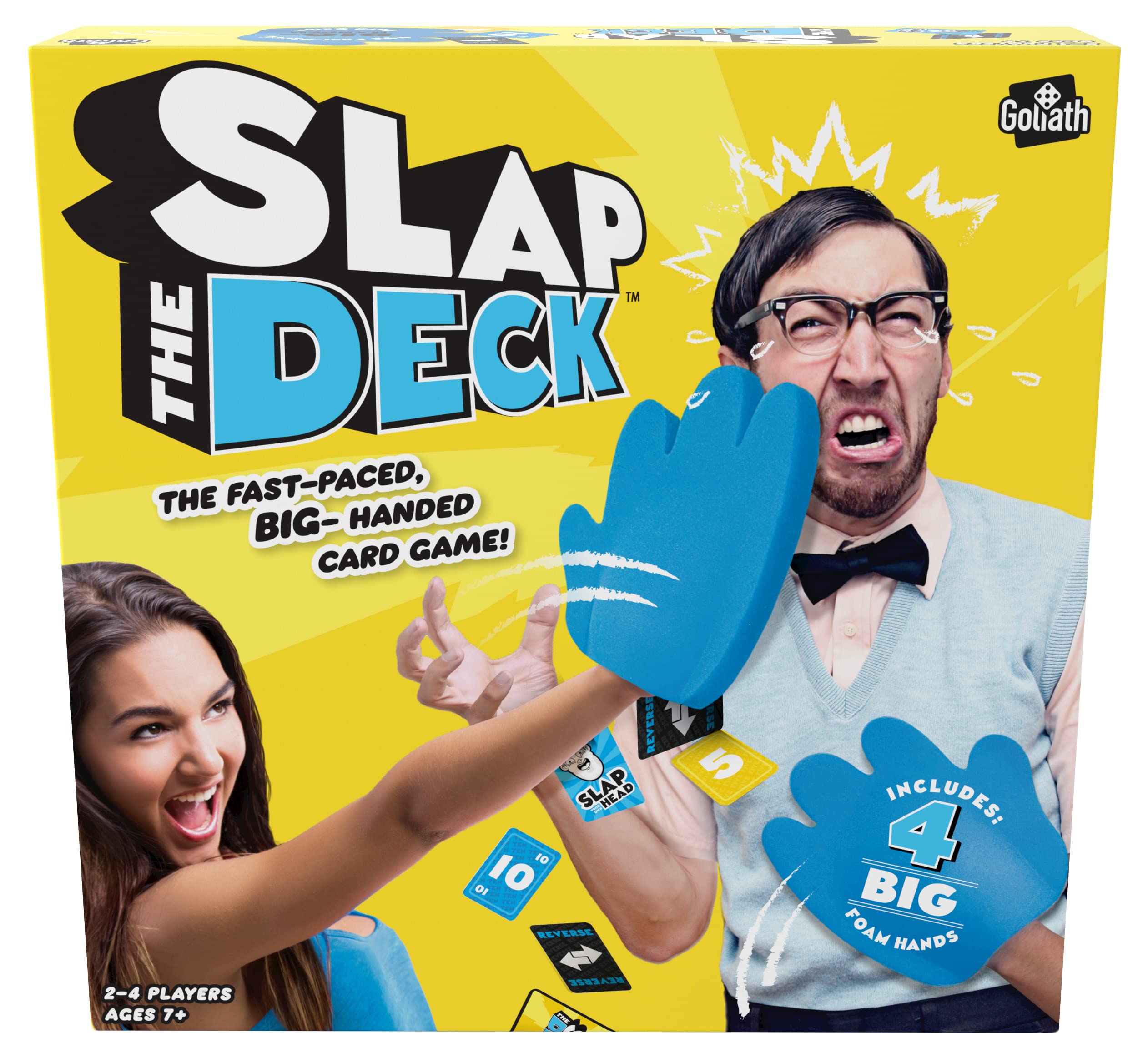 Slap the Deck: Slap Your Friends And Slap Yourself to Win! | Party Games | For 2-4 Players | Ages 7+