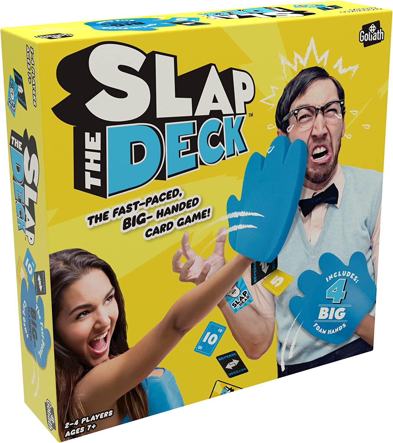 Slap the Deck: Slap Your Friends And Slap Yourself to Win! | Party Games | For 2-4 Players | Ages 7+