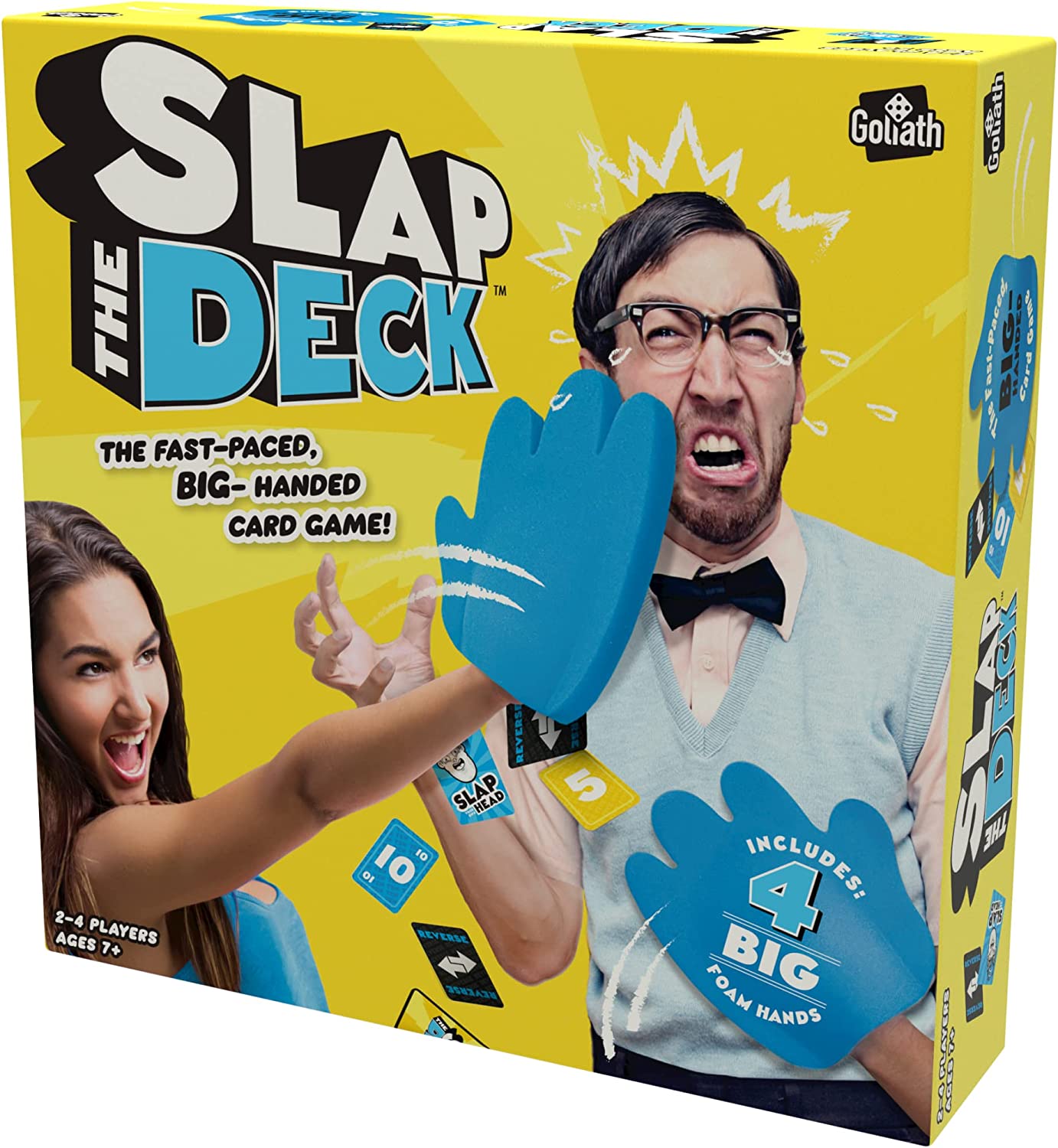 Slap the Deck: Slap Your Friends And Slap Yourself to Win! | Party Games | For 2-4 Players | Ages 7+