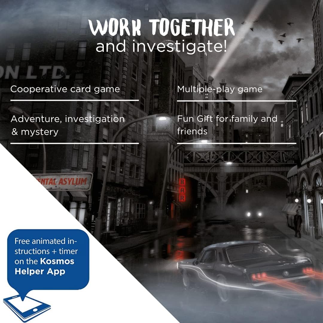 Adventure Games: The Gloom City File – A Kosmos Game from Thames & Kosmos | Collaborative, Replayable Storytelling Gaming Experience for 1 to 4 Players Ages 16+