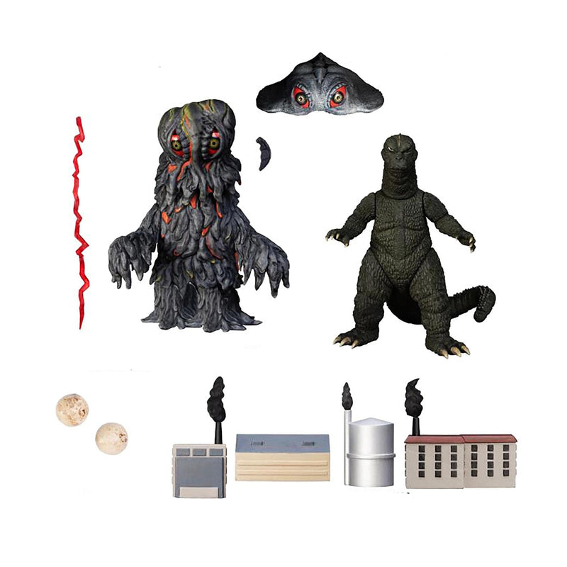 Mezco Godzilla vs Hedorah 5 Points - Juego de 3 Figuras de acción (1971