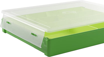 Token Silo Convertible | Store & Organize Board Game Tokens | 9 Removable Trays in 3 Different Sizes | Stackable | Convenient Space-Saving Design | Lime Green Color | Made by Gamegenic (GGS22004ML