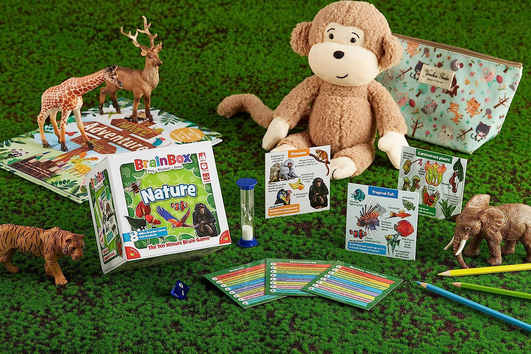 Brainbox Nature (Refresh 2022) Card Game Ages 8+ 1+ Players 10 Minutes Playing Time, GREG124403