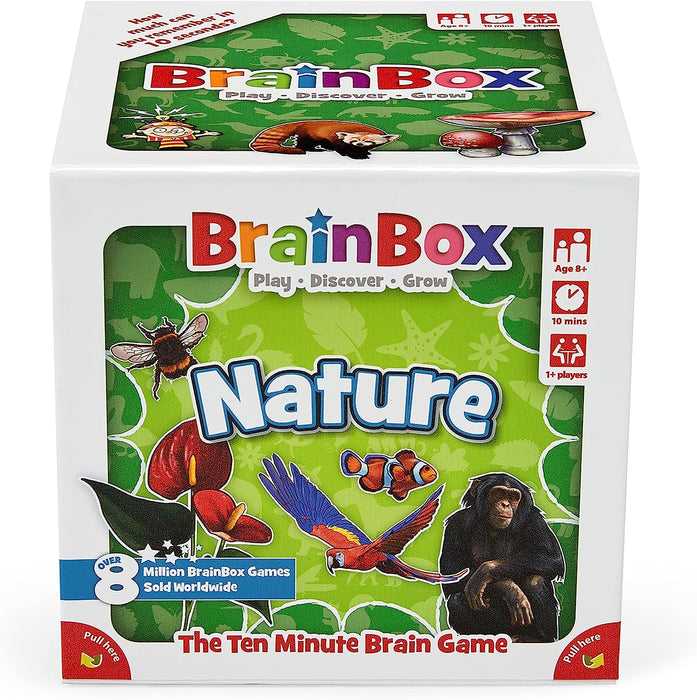 Brainbox Nature (Refresh 2022) Card Game Ages 8+ 1+ Players 10 Minutes Playing Time, GREG124403