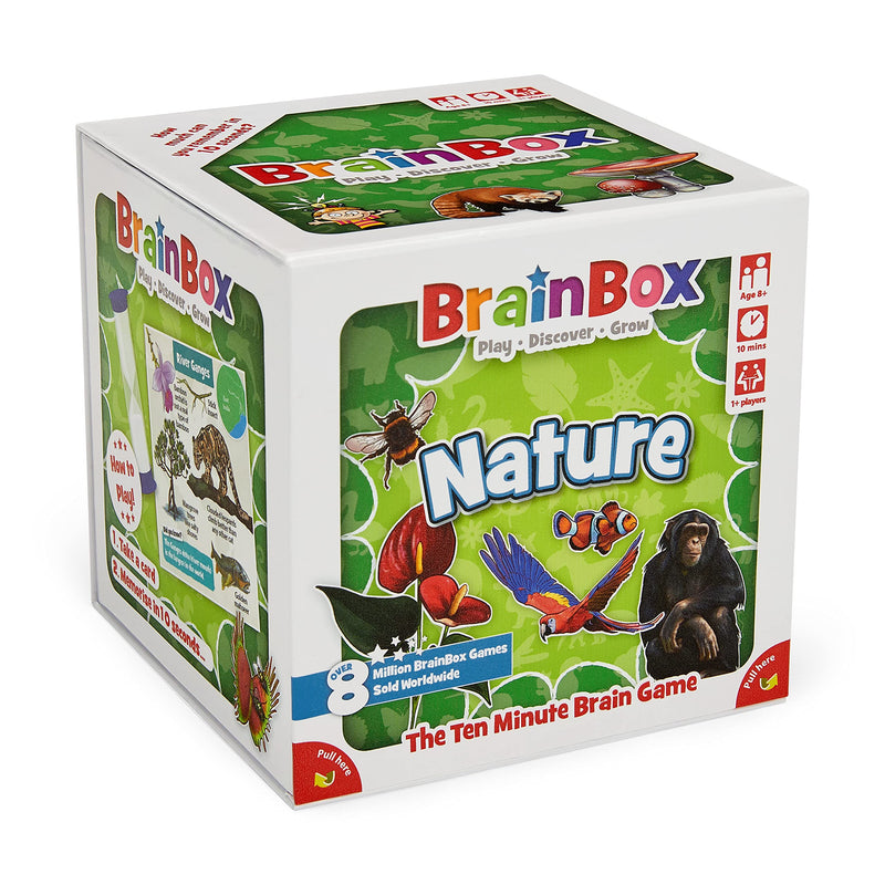 Brainbox Nature (Refresh 2022) Card Game Ages 8+ 1+ Players 10 Minutes Playing Time, GREG124403