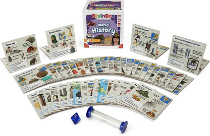 Brainbox World History (Refresh 2022) Card Game Ages 8+ 1+ Players 10 Minutes Playing Time, GREG124417