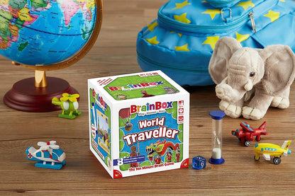 Brainbox World Traveller (Refresh 2022) Card Game Ages 6+ 1+ Players 10 Minutes Playing Time, GREG124437