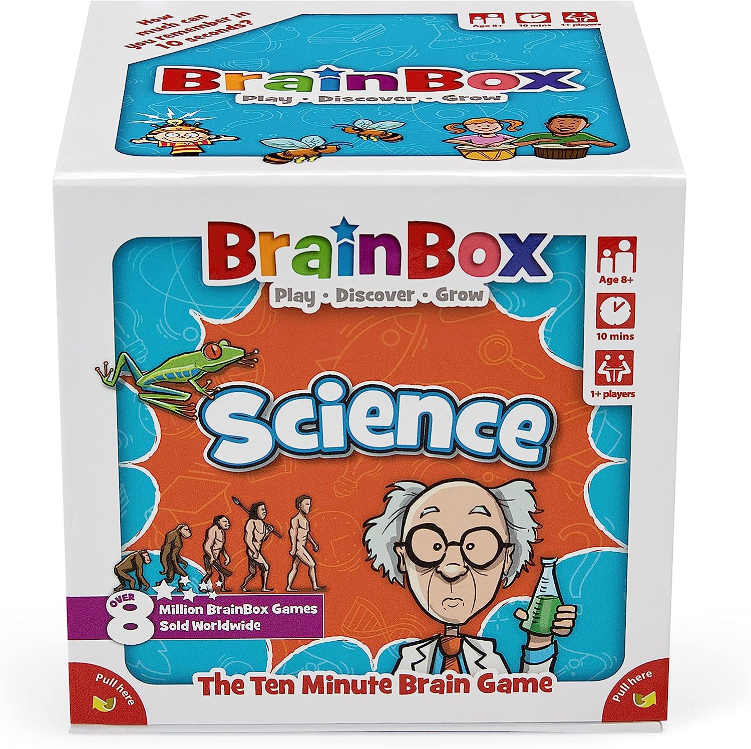 BrainBox Science | Fun & Educational Card Game | Ages 8+ | 1+ Players | 10 Minutes Play Time