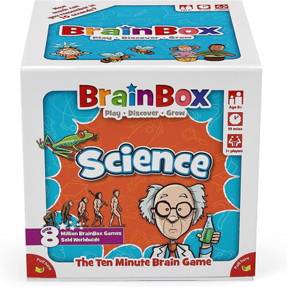 BrainBox Science | Fun & Educational Card Game | Ages 8+ | 1+ Players | 10 Minutes Play Time