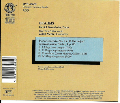 BRAHMS Piano concerto n° 2
