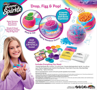 SHIMMER N SPARKLE RAINBOW POPPING BATH BOMBS (17345