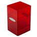 Ultra PRO - Satin Tower 100+ Standard Size Card Deck Box (Red Glitter) - Protect Your Gaming Cards, Sports Cards or Collectible Cards In Ultra Pro's Stylish Glitter Deck Box
