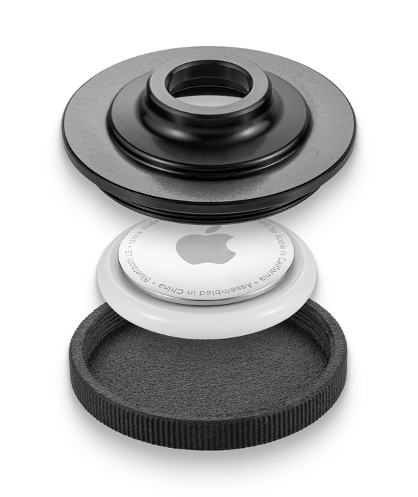 Granite Stash Airtag Bike Mount Kit - for Stash & Stash RT with 42mm Lower Cap - Bike Air tag Holder Hidden Under the Fork Crown - AirTag Mountain Bike Anti-Theft Protection