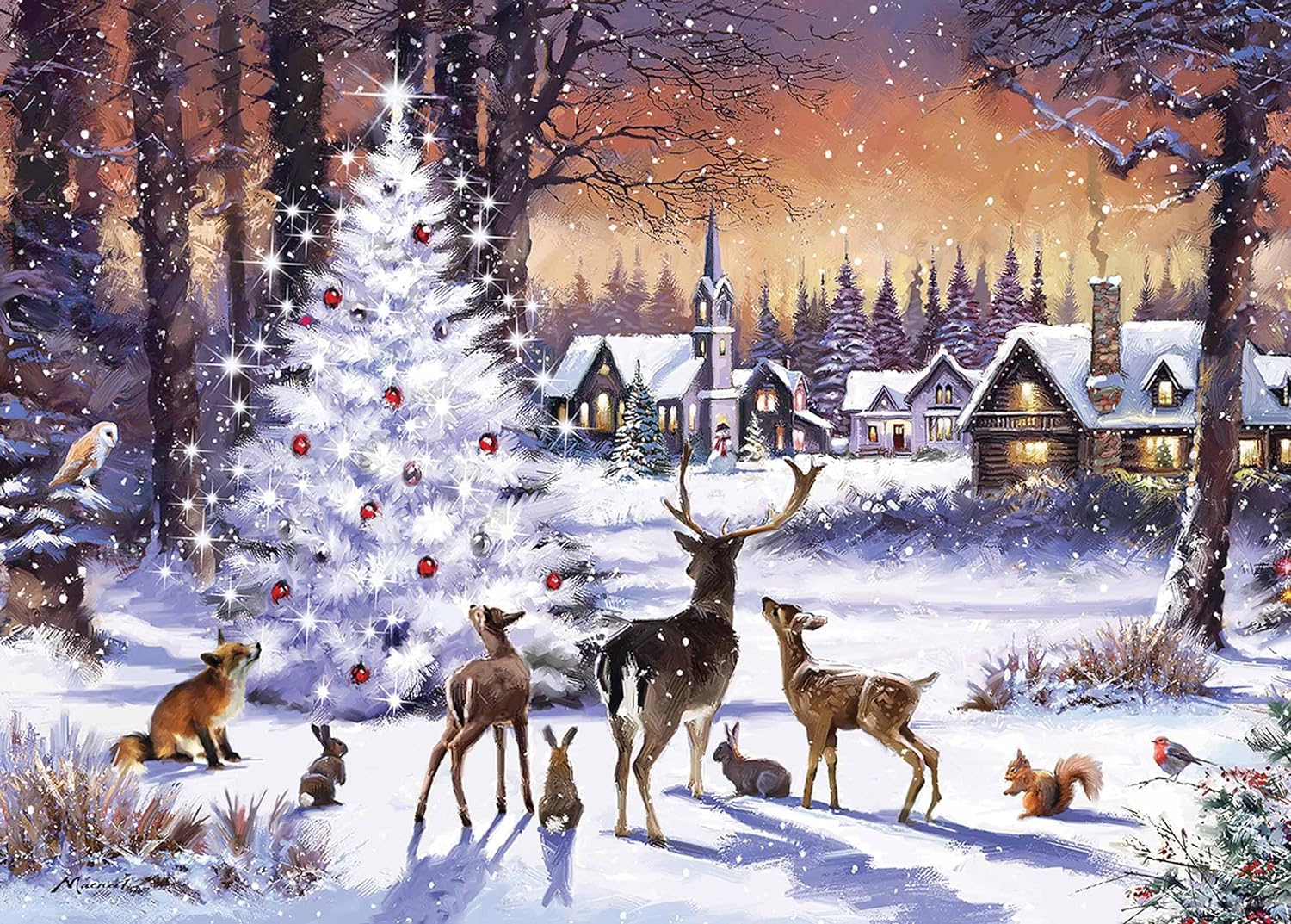 Christmas Gathering 1000 Piece Jigsaw