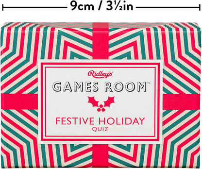 Ridley’s Festive Holiday Trivia Card Game – Trivia Games for Adults and Kids – 2+ Players – Includes 140 Unique Question Cards – Fun Quiz Cards That Make a Great Gift Trivia Festive