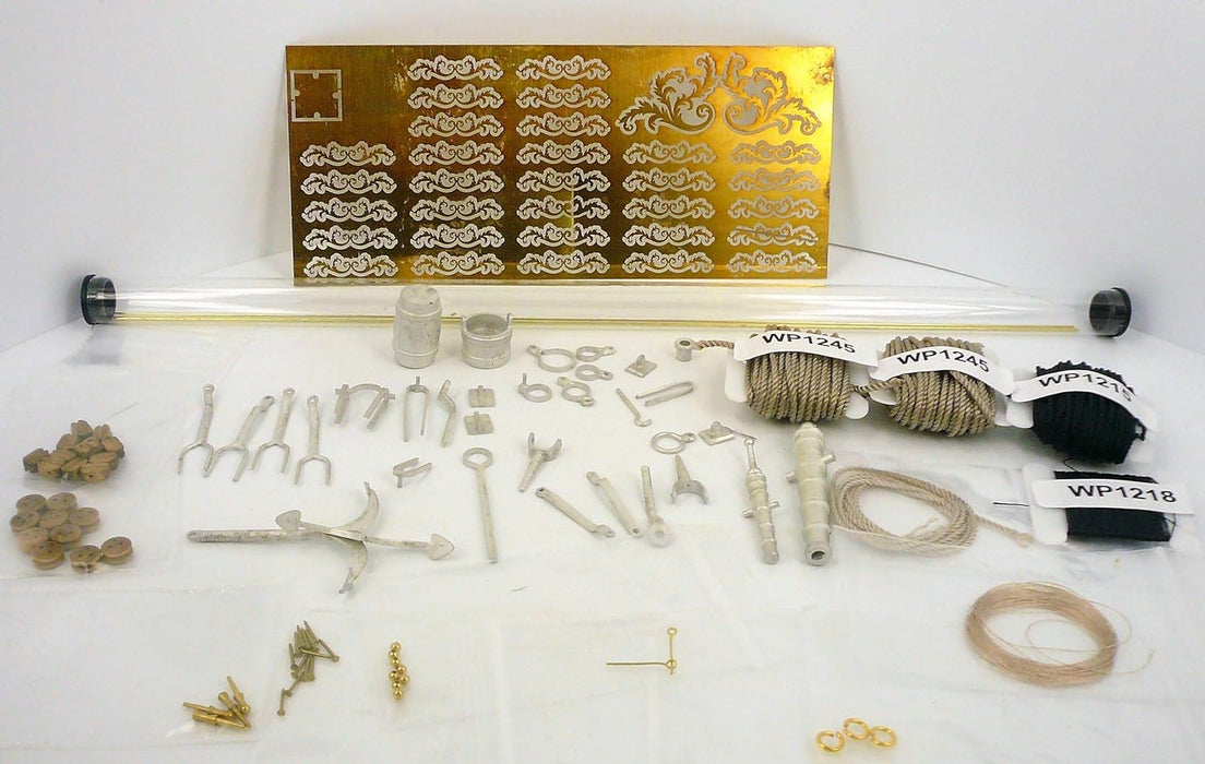 Model Shipways MS1460 18th Century Armed Longboat 1:24 Scale - Laser Cut Wood, Metal & Photo-Etched Brass Kit