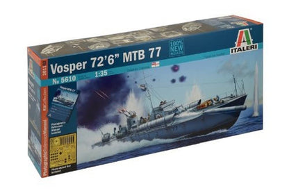 Italeri 510005610-1:35 Vosper 72 Inch 6 Inch MTB 77