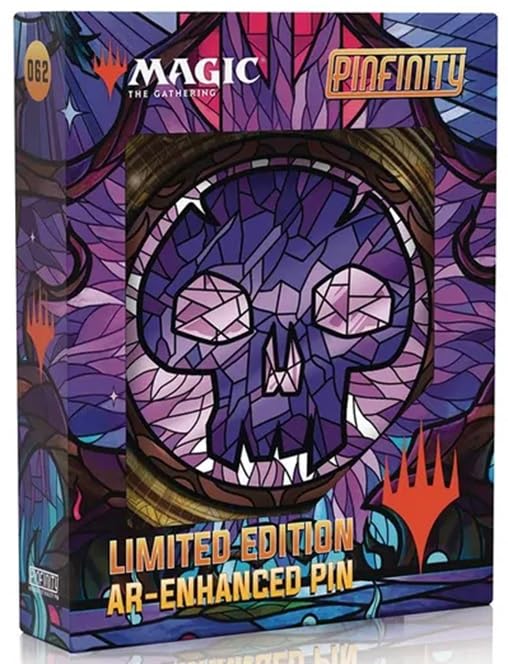 PMTG062 Magic: The Gathering - Stained Glass Swamp AR Pin