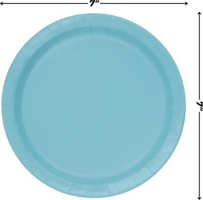 Unique 46862 Paper Plates-18 cm-Teal Colour-Pack of 20