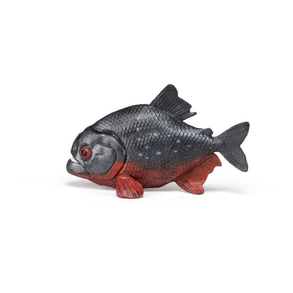 PAPO Wild Animal Kingdom Piranha Toy Figure, Grey/Red (50253)