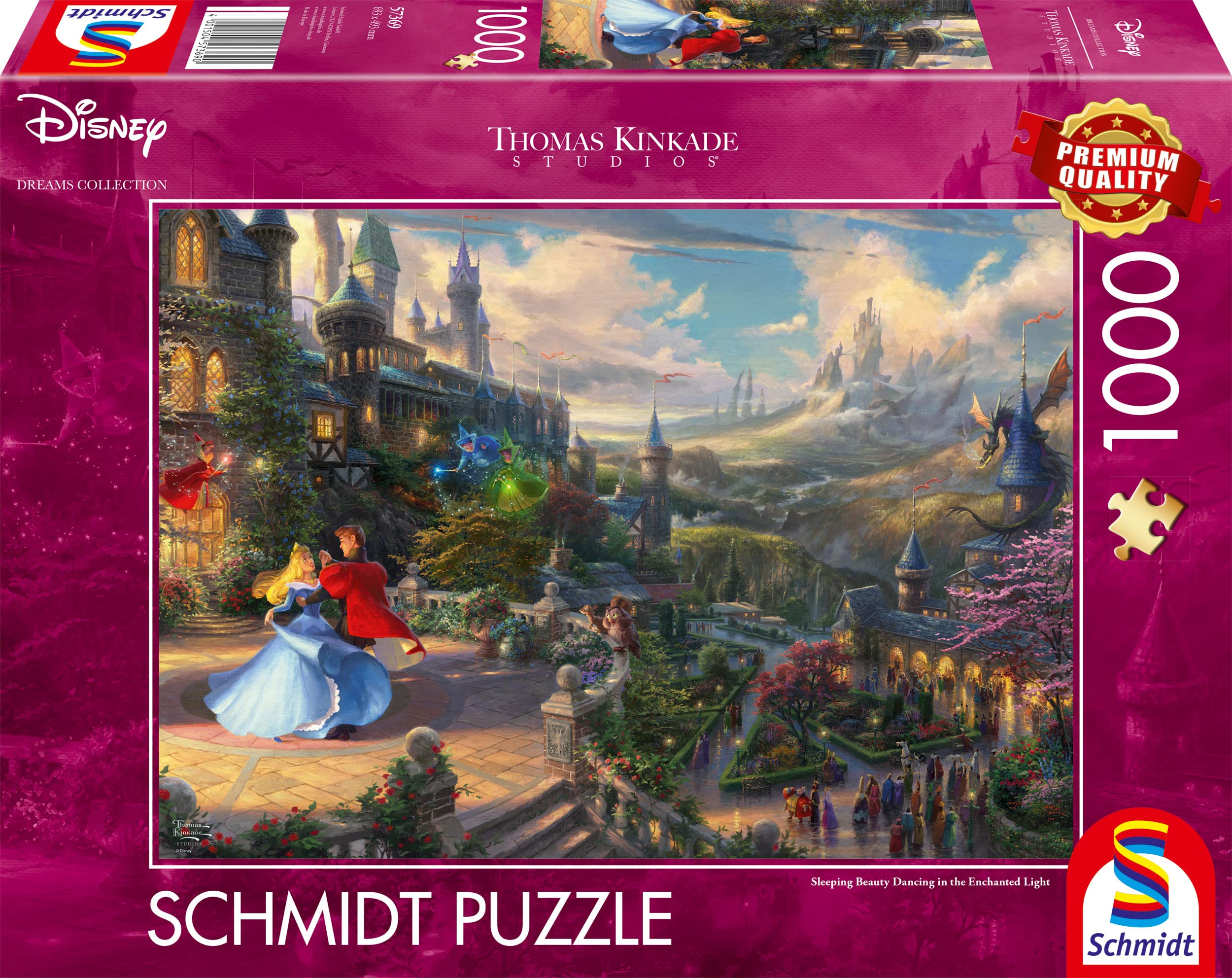 Schmidt- Thomas Kinkade La Bella Durmiente Rompecabezas para Adultos, Multicolor, Talla única (CSG57369