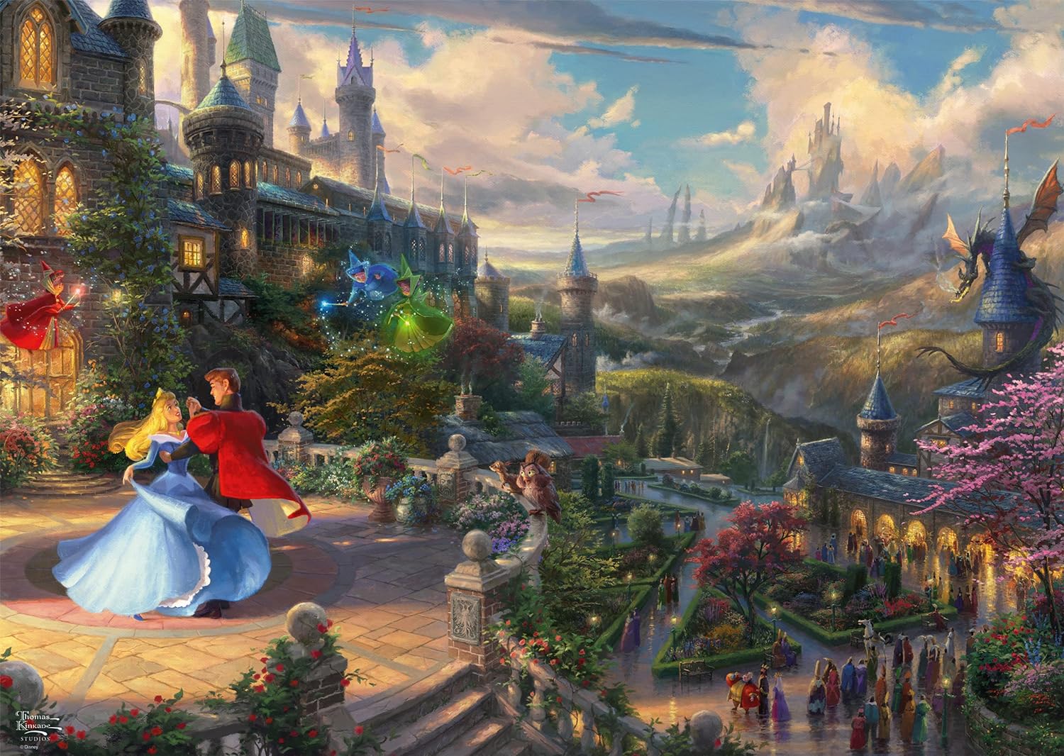 Schmidt- Thomas Kinkade La Bella Durmiente Rompecabezas para Adultos, Multicolor, Talla única (CSG57369