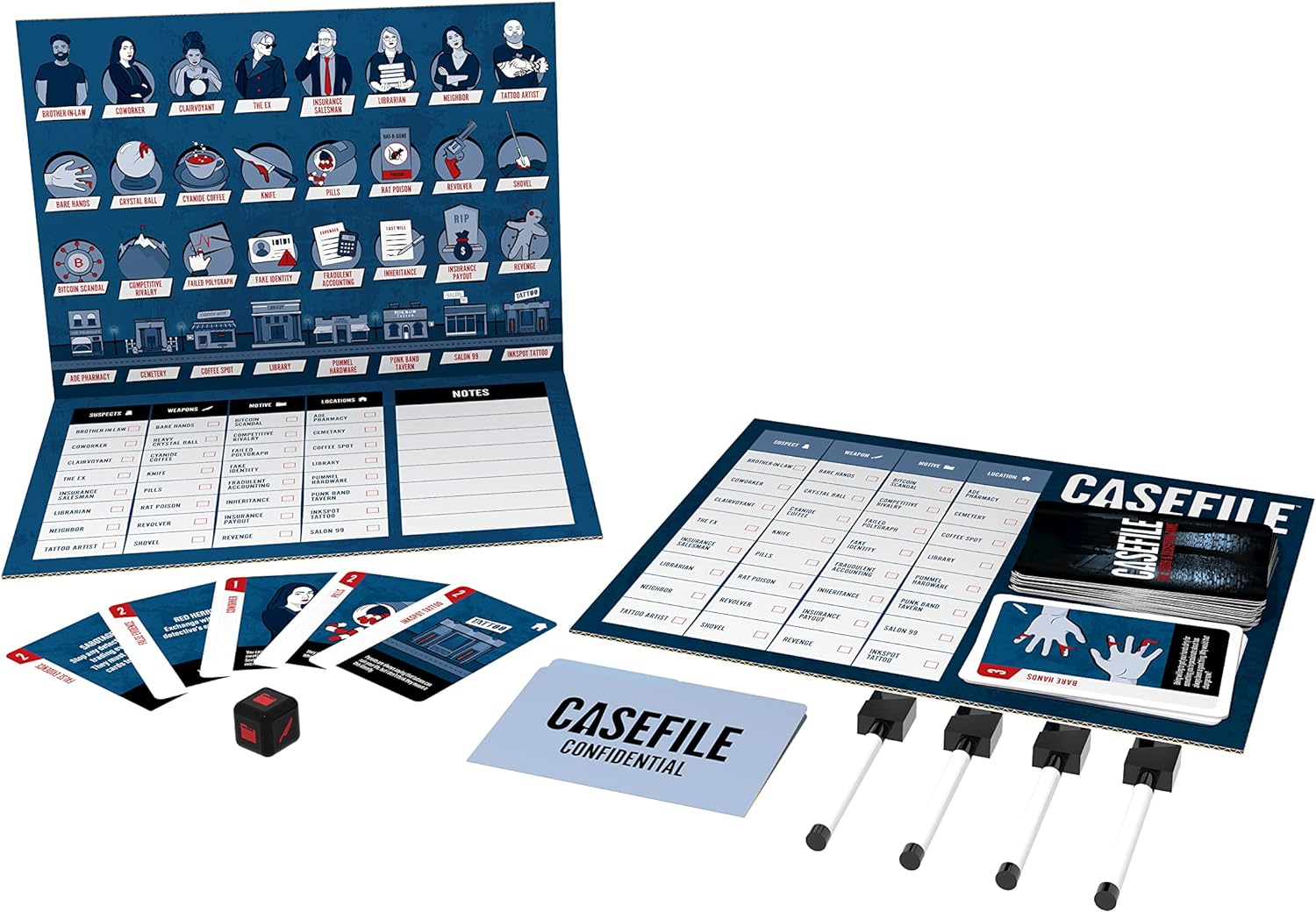 Goliath Games - Casefile: Truth and Deception, True Crime Murder Mystery Board Game for 3-4 Players, Ages 12+