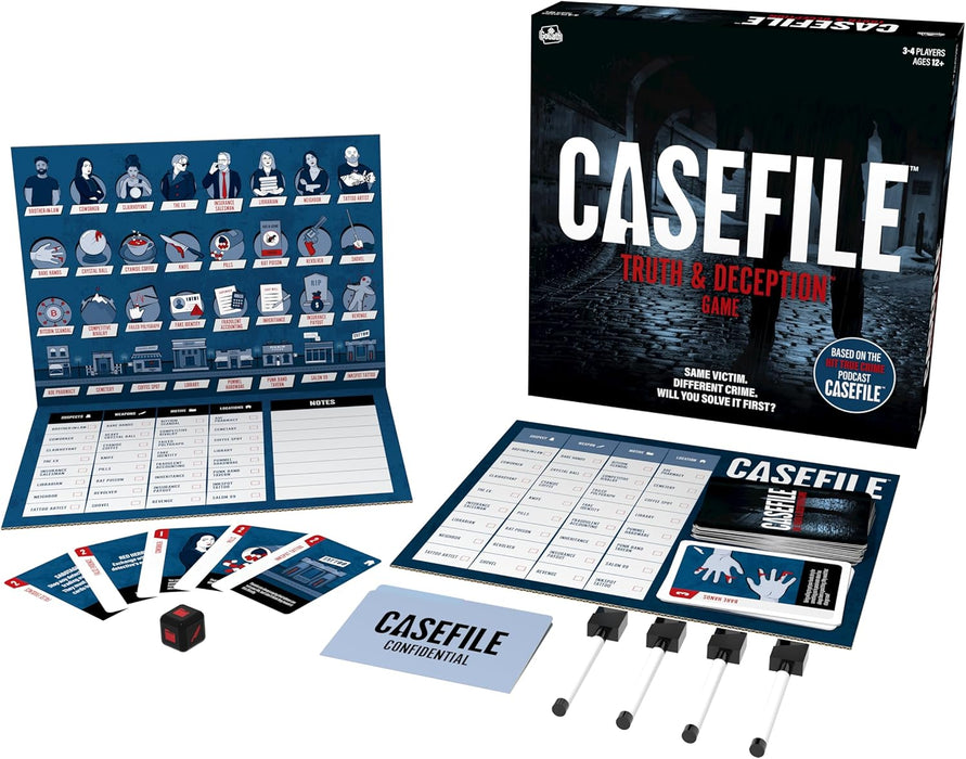 Goliath Games - Casefile: Truth and Deception, True Crime Murder Mystery Board Game for 3-4 Players, Ages 12+