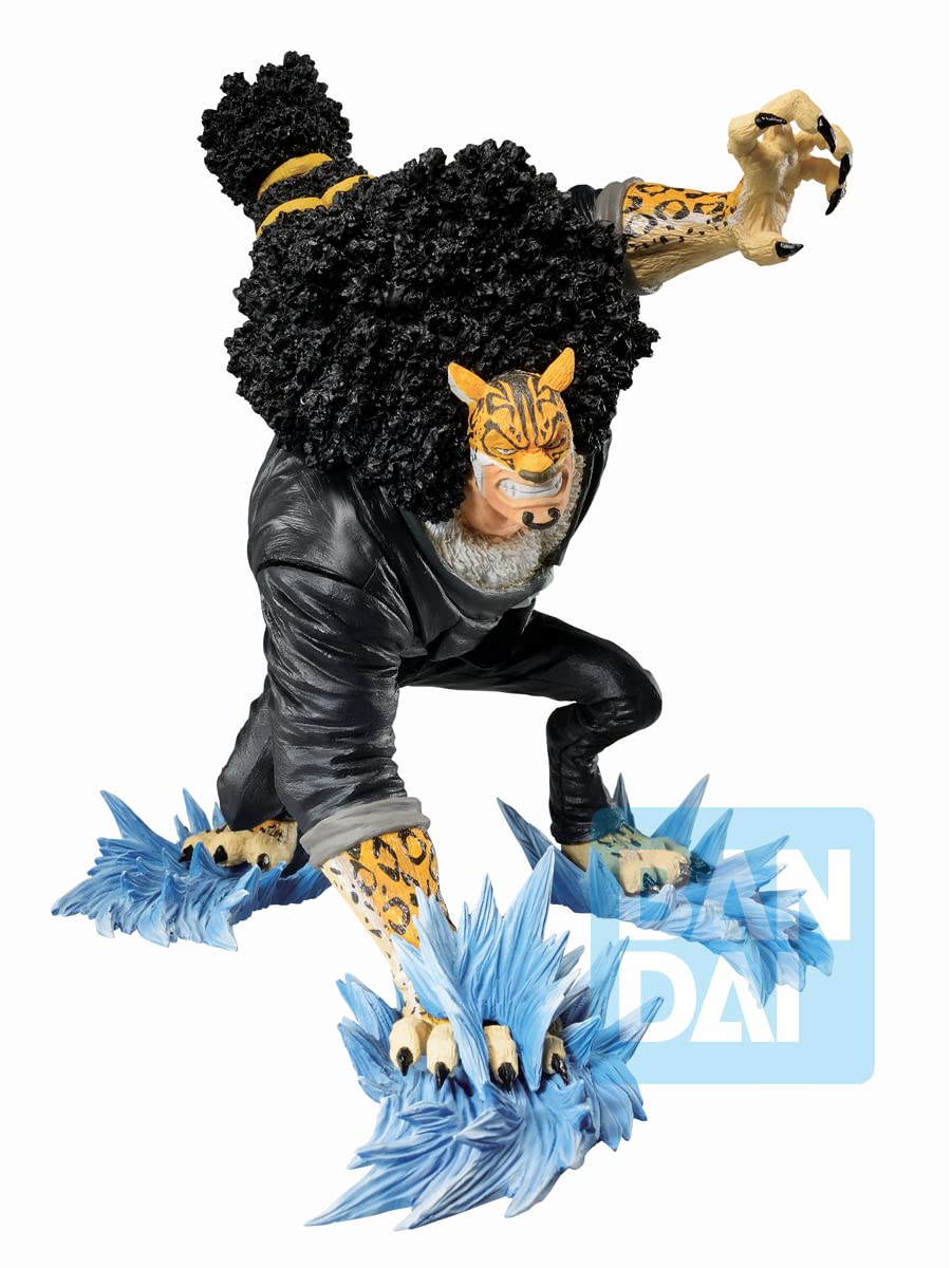 BANDAI Rob Lucci Duel Memories One Piece, Spirits Ichibansho Figure